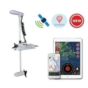 HASWING OUTDOOR Electric Trolling Motor 12V 54" 55lbs Cayman GPS Anchor Control Shaft Bow Mount Portable Fishing Boat Saltwater Freshwater with Wireless Remote Control