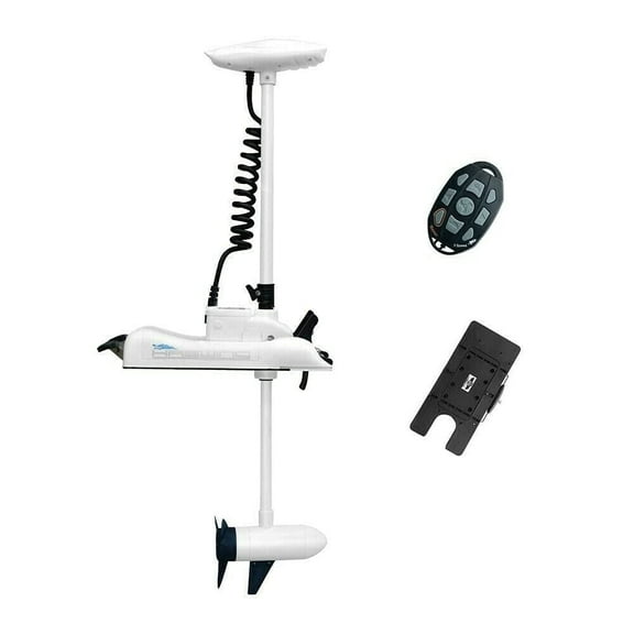 Haswing White Freshwater Foot Steer 60" Shaft 80 lb Thrust Electric Bow Mount Trolling Motors