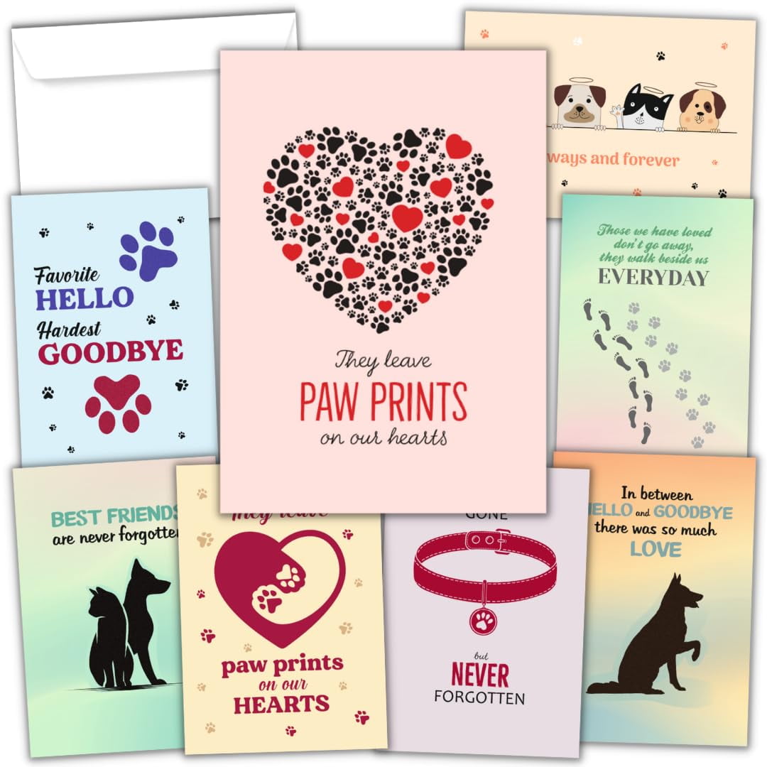Hat Acrobat 24 Pet DPF11 Sympathy Cards for Dogs, Envelopes - Pet ...