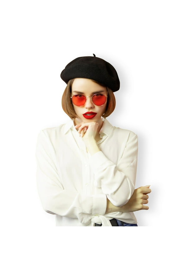 Classic Wool Beret (Black)