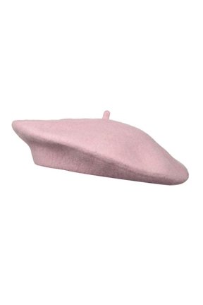 Classic Wool Beret (Blush)