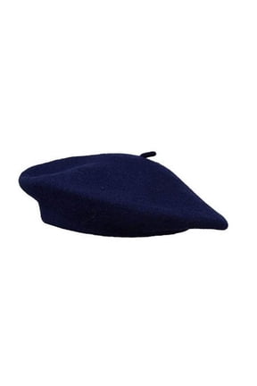Classic Wool Beret (Navy)