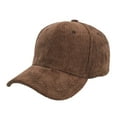 thumbnail image 1 of Hat, Baberdicy Male Female Neutral Summer Solid Baseball Caps Corduroy Hat Visors Winter Hat, 1 of 3