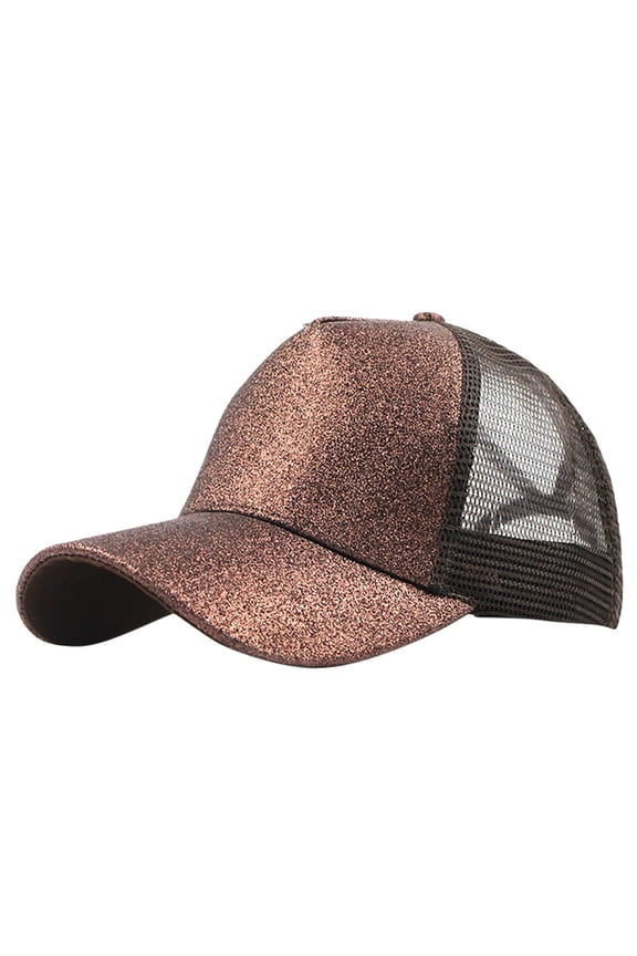 Hat, Baberdicy Trucker Ponytail Hat Messy Buns Glitter Plain Baseball Cap Unisex Visor Baseball Caps Winter Hat