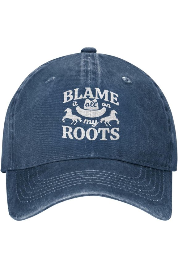 Hat Blame It All On My Roots Hat Men Baseball Caps Funny Caps