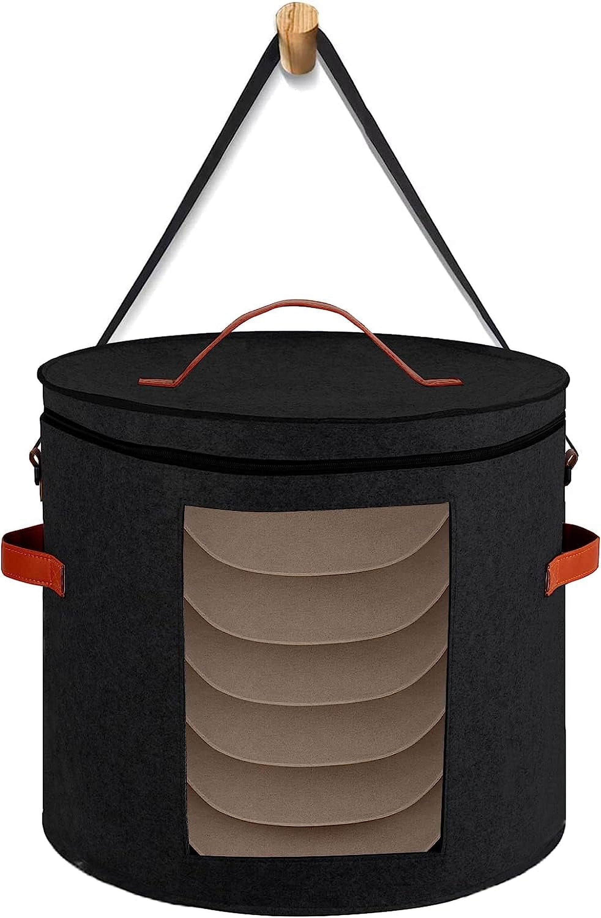 Dynamic Hat Box for Travel and Storage - Collapsible Design with 4 Stabilizing Rods for Added Support - Hat Boxes for Women and Men - Versatile Hat