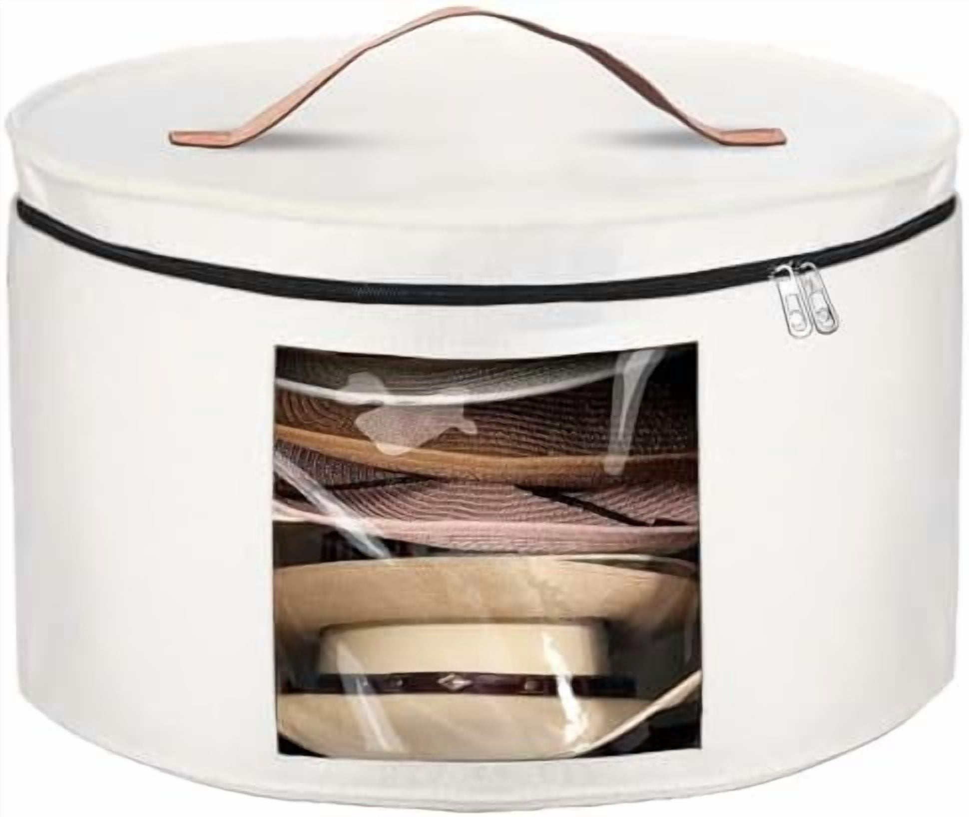 Hat Box, Travel Hat Storage Box, Foldable Space-saving Hats Boxes ...