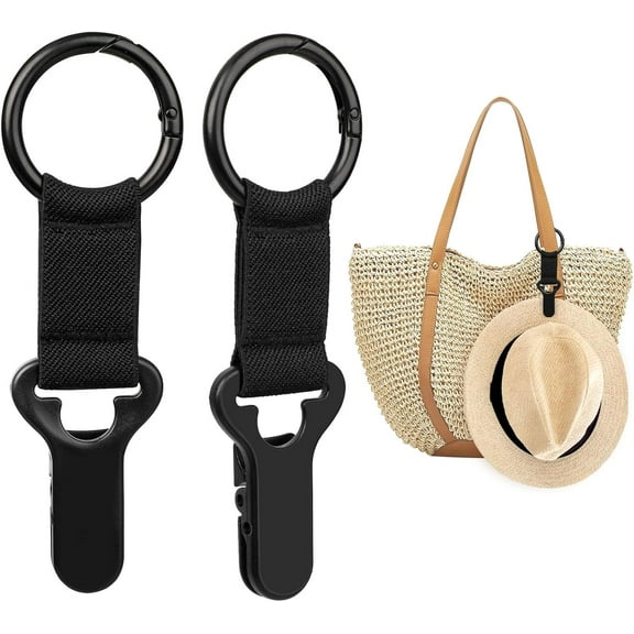 Hat Clip for Travel on Bag - 2 Pack, Vacation Beach Cruise Essentials Accessory for Travel Handbag Backpack Luggage