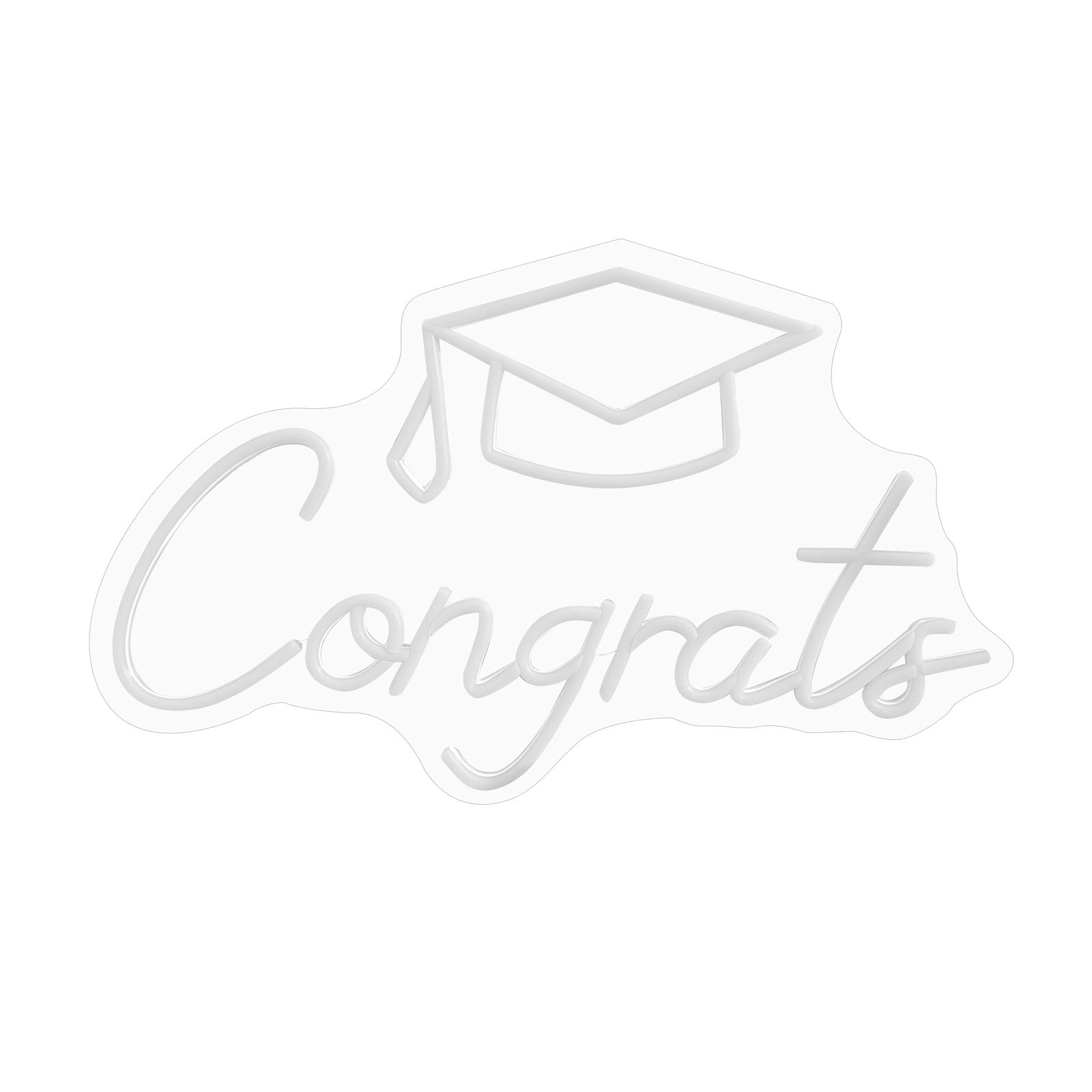 Hat Congratulations Graduation Neon Sign Graduation Party Decoration