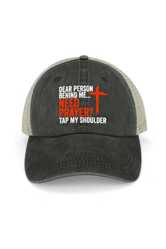 Hat Dear Person Behind Me Black Hat Adjustable Funny Fashion Unisex Baseball Cap for Men Women