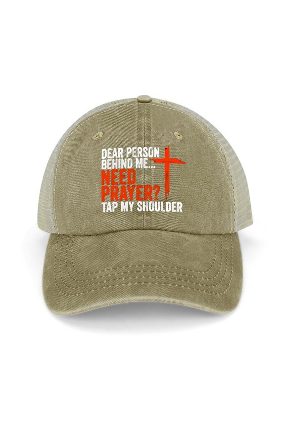 Hat Dear Person Behind Me Khaki Hat Adjustable Funny Fashion Unisex Baseball Cap for Men Women