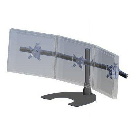 Ergotech 100D16B03 Triple Monitor Desk Stand TAA Compliant