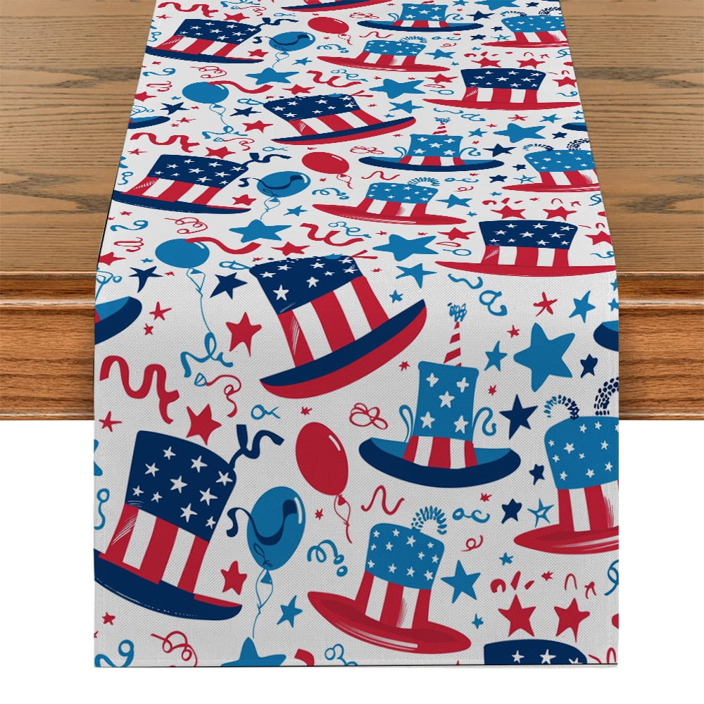 Hat Dinning Table rations Independence Day Runners for Dining Table ...