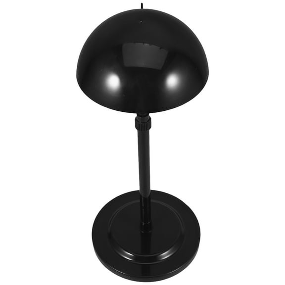 Black Hat Display Rack Tabletop Stand with Fastener for Vertical Universal Hair Dryer and Comb Organizer