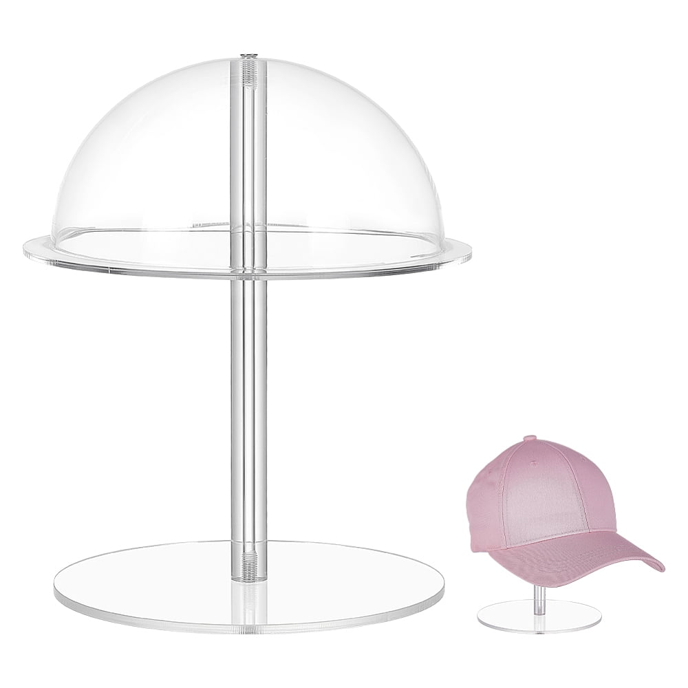 Hat Display Stands 7.8 inch Wig Display Rack Hat Holder Stand Clear ...