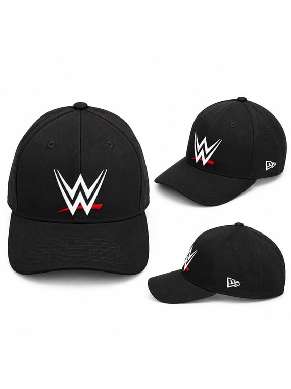 Hat Embroidered WWE Unisex Baseball Cap, Black