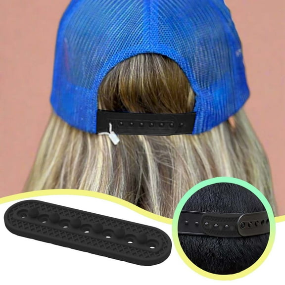 Hat Extender Silicone 7 Hole Baseball Cap Adjuster Hat Size Extender Accessories Hat Silicone Adjuster 7 Hole Snap Lock Silicone Telescopic Adjuster Portable Travel Tools Outdoor and Indoor