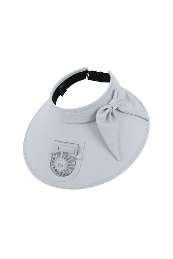 Hat With Fans Solar Power,Cooling Hat,360 Degree Fan Rotating Sun Visor USB Charging Protection Sun Hat Hollow Hat,Solar Powered Fan Hat,Solar Fan Hat(Gray Broadband:5.5")from ANMUYUM
