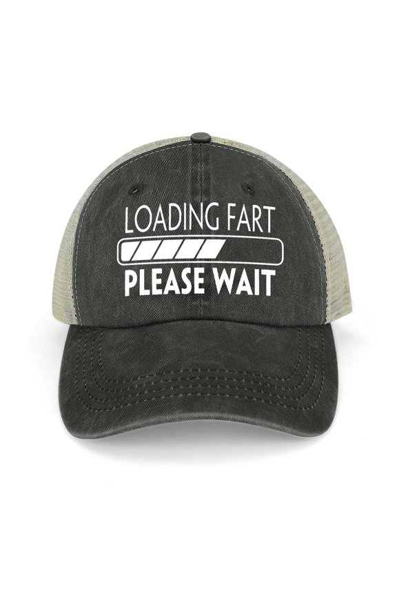 Hat Fart Loading Black Hat Adjustable Funny Fashion Unisex Baseball Cap for Men Women