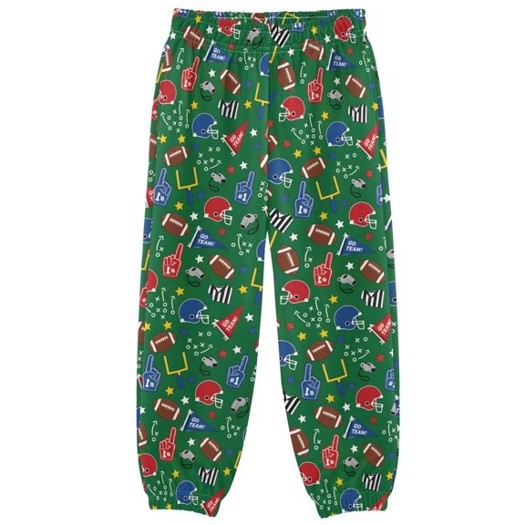 Hat Football Boys Pants Kids Casual Sweatpants Joggers Toddler Sports Pants 3-10 Years