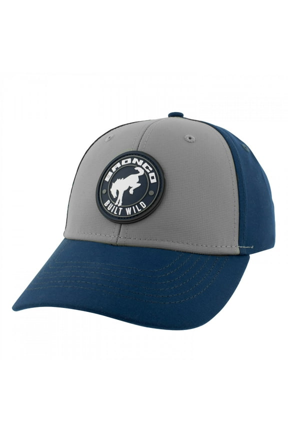 Hat - Ford Bronco Built Wild Adjustable Blue & Grey Ball Cap