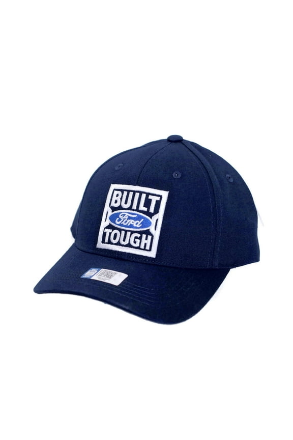 Hat - Ford Built Tough Embroidered Navy Blue CFS Ball Cap