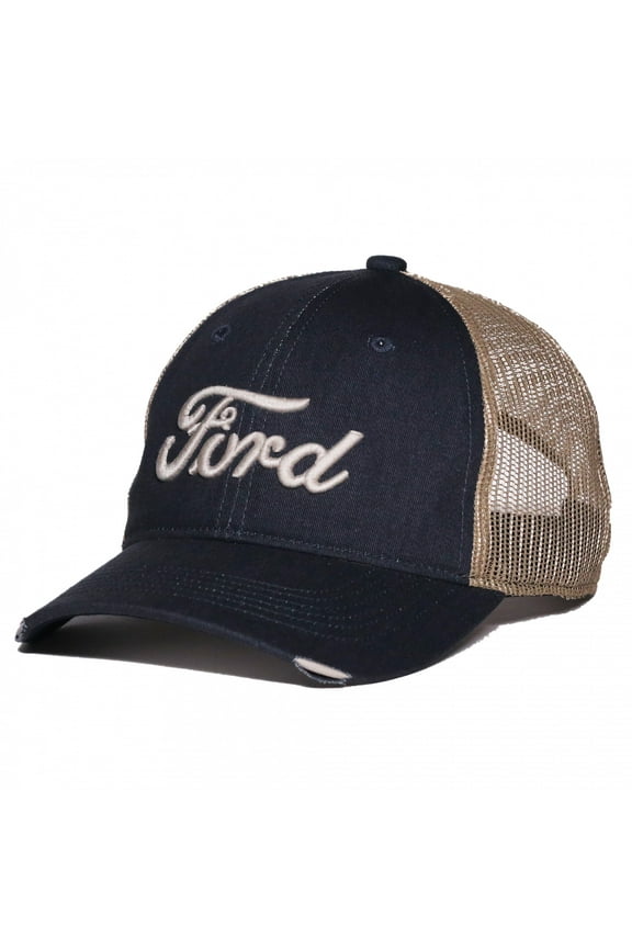 Outdoor Cap Ford Mesh Back Hat - Navy / Natural