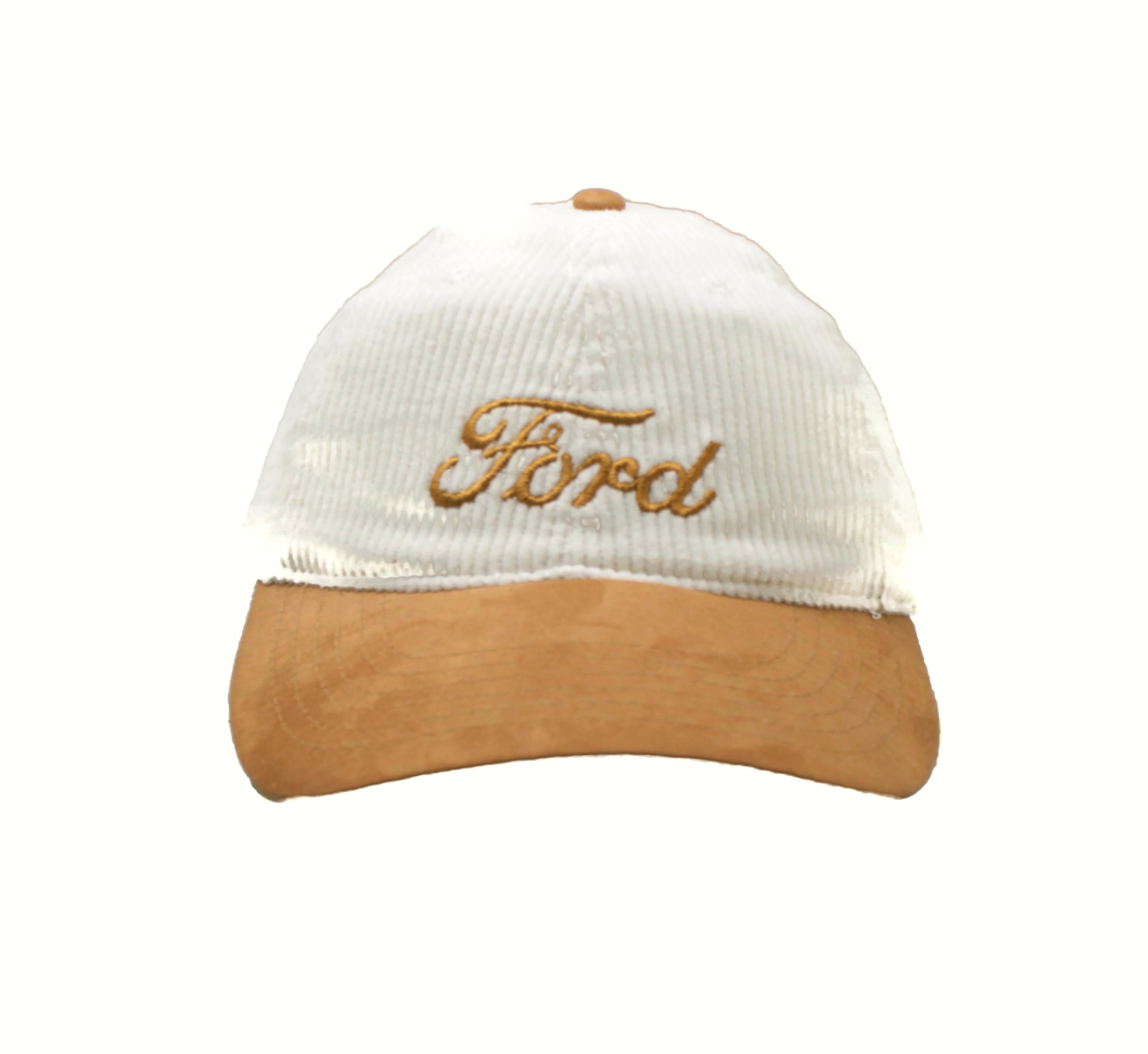 Hat - Ford Embroidered Corduroy / Faux Suede Low Profile Adjustable Cap