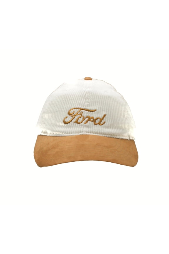 Hat - Ford Embroidered Corduroy / Faux Suede Low Profile Adjustable Cap