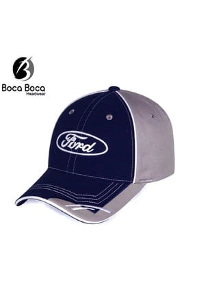 Hat - Ford Oval Logo Embroidered CFS Ball Cal Navy Blue & Grey
