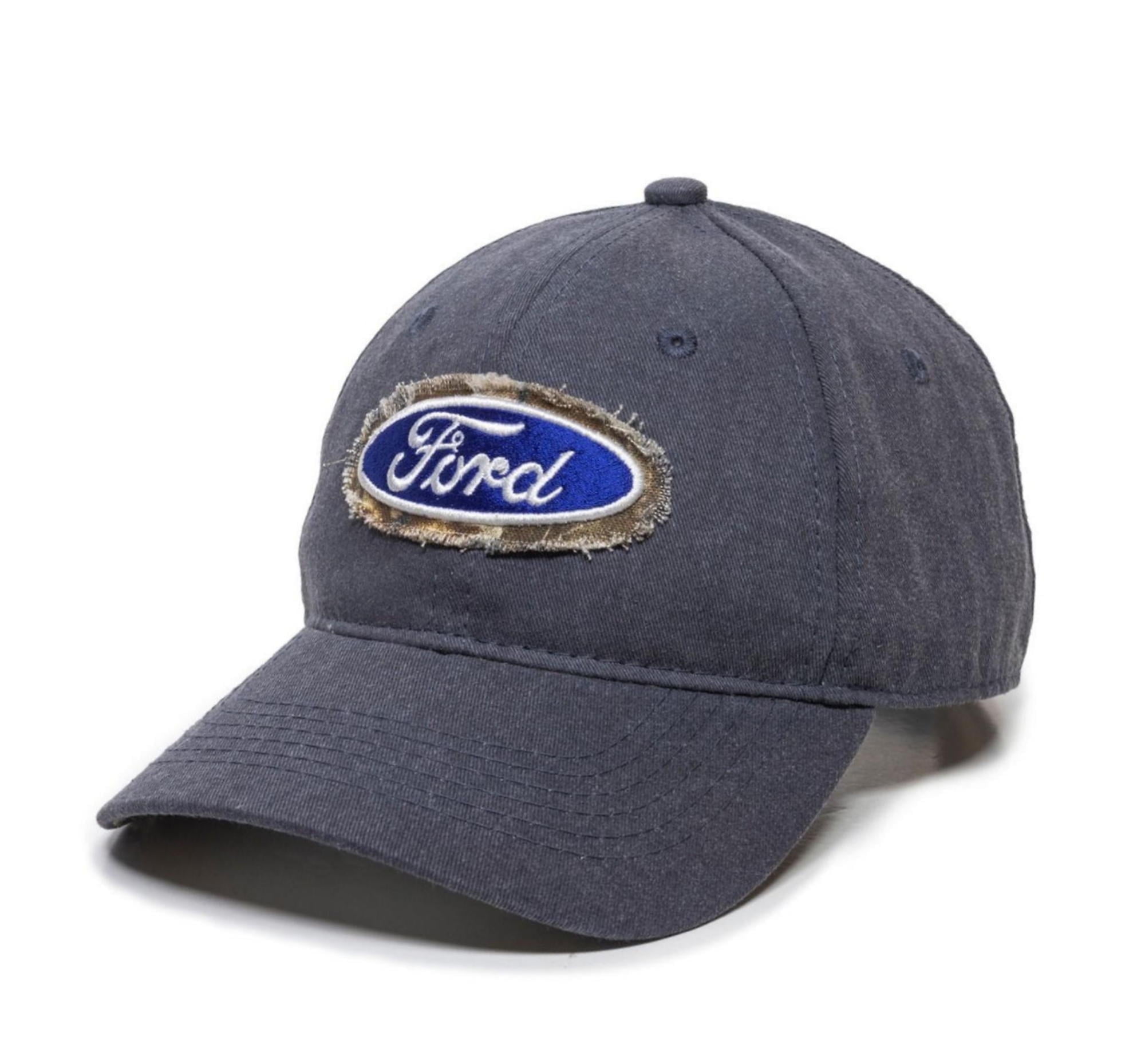 Hat - Ford Pigment Dyed Cotton Unstructured RealTree Edge Camouflage Trim Cap