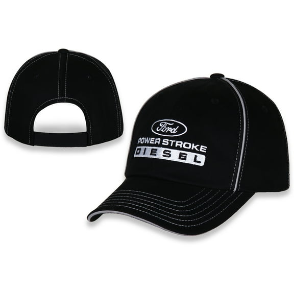 Hat - Ford Powerstroke Diesel Adjustable Ball Cap Black