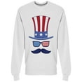 thumbnail image 1 of Hat, Glasses And Mustache Sweatshirt Men -Image by Shutterstock, Male Medium, 1 of 2