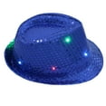 thumbnail image 1 of Hat Glowing Sequins LED Shining Hat for Performance, 1 of 7
