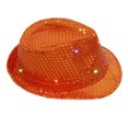 thumbnail image 1 of Hat Glowing Sequins LED Shining Hat for Performance, 1 of 7