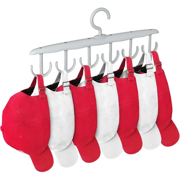 Hat Hangers For Closet, 1-Pack Hat Organizer For Baseball Caps, 360-Degree Rotat