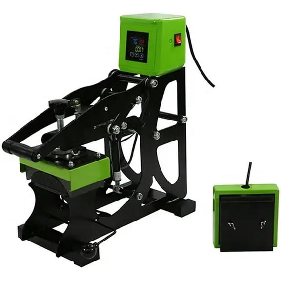 Hat Heat Press Heat Press Cap Hat Machine, Hat Sublimation Heat Press Machine, 0-999S Time Range, 0-250C Temperature Range, Heat Transfer Printing Multifunctional Cap Printing Machine, Pressure Labeling Machine