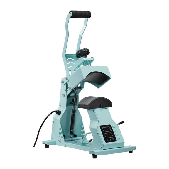 Hat Heat Press Machine, 2 Platens, for Caps, HTV, Sublimation - Precise Temp & Time Control - Baseball Caps, Headbands, Face Masks - Green