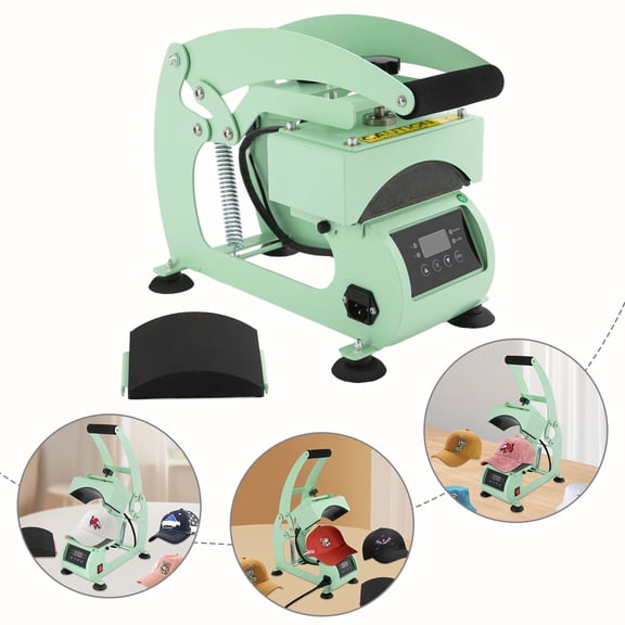 Hat Heat Press Machine, Press with Timer & Temperature Control, 2-in-1 Hat Heat Press Machine for Duck Tongue Caps, Baseball Caps, Children's Caps, Fisherman's Caps, Peaked Caps