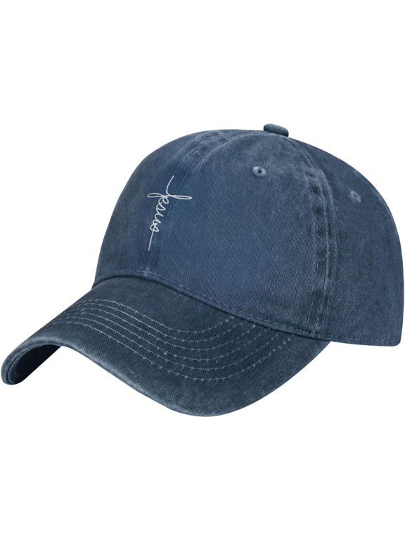 Hat Jesus Cross Blessed Faith Christian Religious Gift Baseball Cap Men Women Cowboy hat Trucker Hat Dad Cap Black