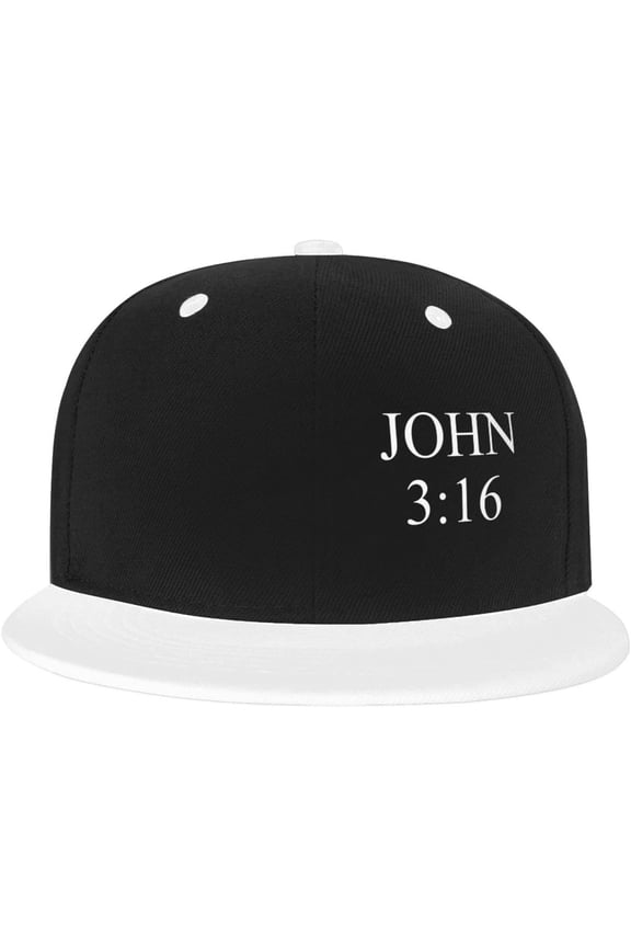 Hat John 3:16 Believer Baseball Cap Men Cowboy hat Women Trucker Hat Sun Hat Dad Cap Fishing hat White