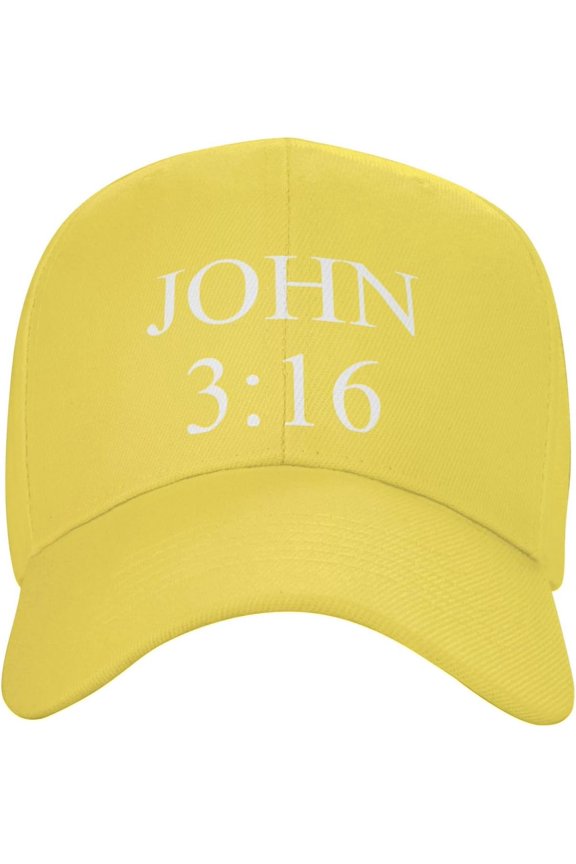 Hat John 3:16 Believer Baseball Cap Men Funny Gift Trucker Hat Women Sun Hat Dad Cap Fishing hat Black