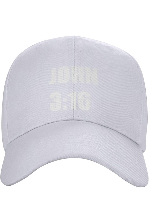 Hat John 3:16 Believer-Christian Faith Baseball Cap Men Funny Gift Trucker Hat Women Sun Hat Dad Cap Black