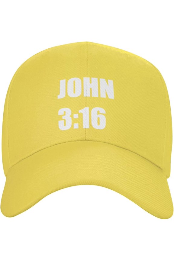 Hat John 3:16 Believer-Christian Faith Baseball Cap Men Funny Gift Trucker Hat Women Sun Hat Dad Cap Black