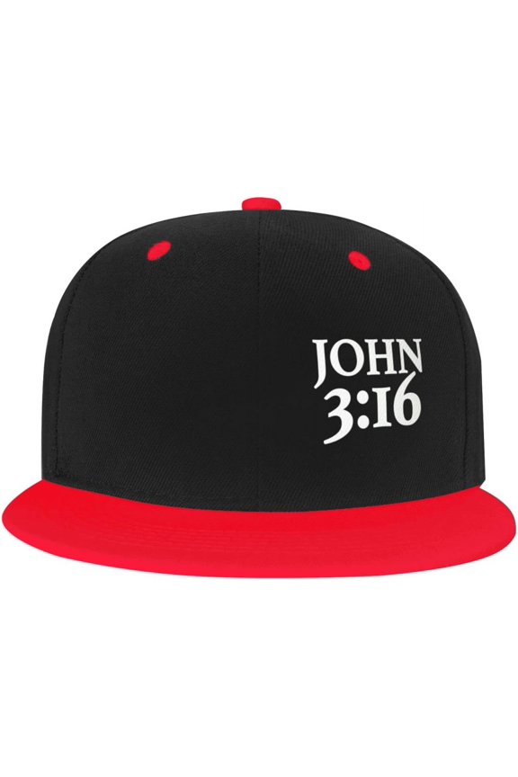 Hat John 3:16 Believer, Christian, Jesus, Faith Baseball Cap Men Cowboy hat Women Trucker Hat Sun Hat Dad Cap White
