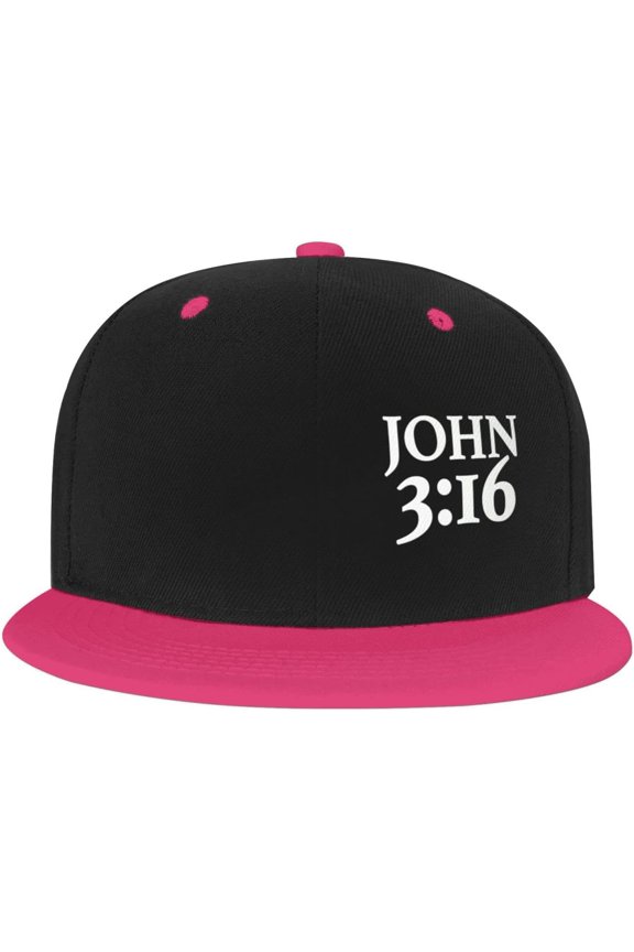 Hat John 3:16 Believer, Christian, Jesus, Faith Baseball Cap Men Cowboy hat Women Trucker Hat Sun Hat Dad Cap White
