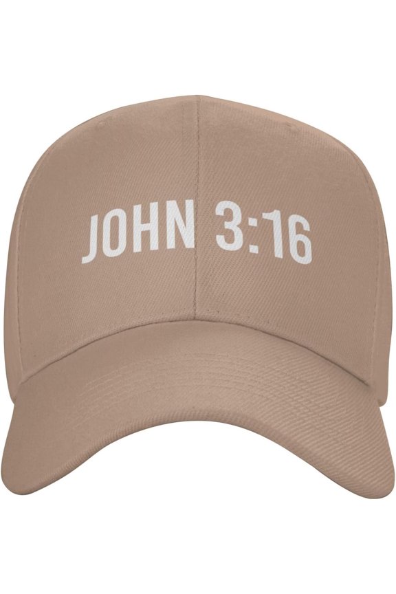 Hat John 3:16 Believer,Jesus Baseball Cap Men Funny Gift Trucker Hat Women Sun Hat Dad Cap Fishing hat Black