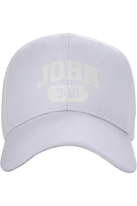 Hat John 3:16 Christian Faith Believer Jesus Baseball Cap Men Funny Gift Trucker Hat Women Sun Hat Dad Cap Black