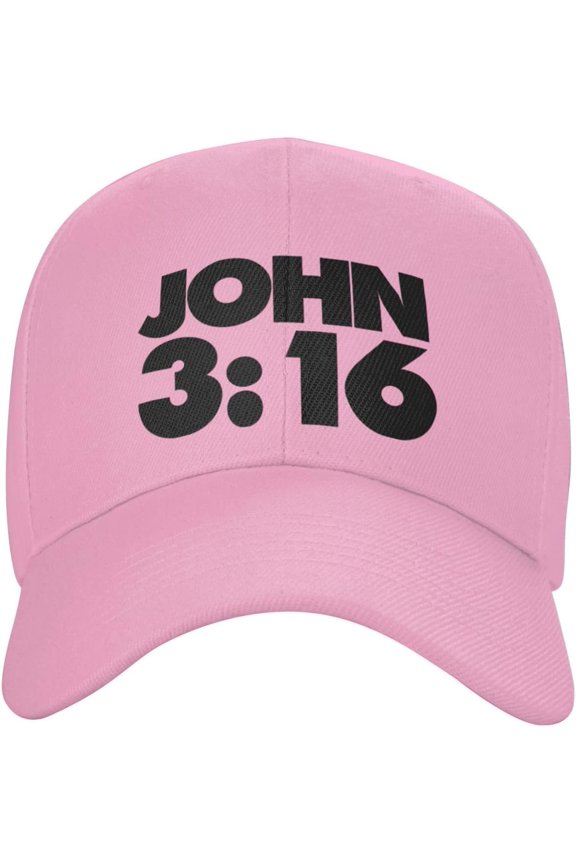 Hat John 3:16 Jesus Believer Baseball Cap Men Funny Gift Trucker Hat Women Sun Hat Dad Cap Fishing hat Black