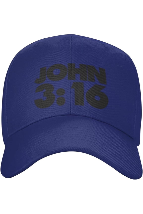 Hat John 3:16 Jesus Believer Baseball Cap Men Funny Gift Trucker Hat Women Sun Hat Dad Cap Fishing hat Black